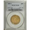 Image 1 : 1859-S $10 VG10 PCGS. A significantly worn example tha 