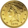 Image 1 : 1870 $10 AU53 NGC. A rare date in all grades. Only 3,9 