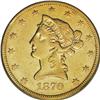 Image 1 : 1870-S $10 XF45 ICG. A straw-gold colored example of t 