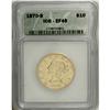 Image 3 : 1870-S $10 XF45 ICG. A straw-gold colored example of t 