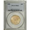 Image 1 : 1880 $10 MS62 PCGS. Light in color with a soft, froste 
