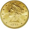 Image 1 : 1891 $10 MS63 PCGS. A relatively low mintage issue (91 