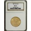 Image 1 : 1891-CC $10 MS61 NGC. This is a pleasing lustrous exam 