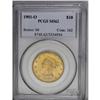 Image 1 : 1901-O $10 MS62 PCGS. Blended green-gold and apricot t 