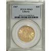 Image 1 : 1907 $10 MS63 PCGS. A well struck and lightly marked e 