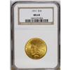 Image 1 : 1911 $10 MS64 NGC. Beautiful greenish-gold patina rest 