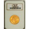 Image 3 : 1915 $10 MS64 NGC. Booming luster and bright lemon-gol 