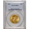 Image 1 : 1932 $10 MS64 PCGS. Highly attractive greenish-gold lu 