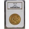 Image 1 : 1853 $20 AU55 NGC. A lustrous and well struck example, 