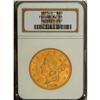 Image 3 : 1853/2 $20 AU55 NGC. FS-301, formerly FS-008. Strong l 