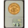 Image 4 : 1858-S $20 AU55 NGC. The straw-gold surfaces have a to 