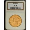 Image 3 : 1860-S $20 AU58 NGC. An interesting early double eagle 