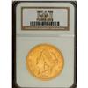 Image 3 : 1862-S $20 MS61 NGC. The heavy circulation early San F 