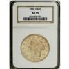 Image 3 : 1864-S $20 AU55 NGC. The strike is a bit soft, while b 