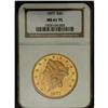 Image 1 : 1877 $20 MS61 Prooflike NGC. The vivid orange-gold sur 
