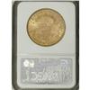 Image 2 : 1880-S $20 MS61 NGC. Tints of light green glom on to l 