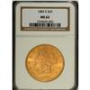 Image 1 : 1883-S $20 MS62 NGC. Despite this date being reasonabl 