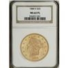 Image 1 : 1884-S $20 MS62 Prooflike NGC. The devices on this gol 