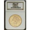 Image 1 : 1888-S $20 MS62 NGC. The yellow-gold fields have a tou 