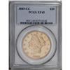 Image 1 : 1889-CC $20 XF45 PCGS. A lightly marked honey-gold exa 