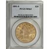 Image 3 : 1891-S $20 MS63 PCGS. Elusive any finer, this richly f 