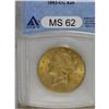 Image 3 : 1893-CC $20 MS62 ANACS. Well detailed on all of the de 