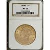 Image 3 : 1894-S $20 MS64 NGC. Apricot-gold with green-gold ting 