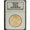 Image 1 : 1897-S $20 MS63 NGC. A subtly colored gold-orange exam 