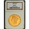 Image 3 : 1898 $20 MS63 NGC. This example exhibits bright and vi 
