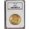 Image 1 : 1903 $20 MS64 NGC. Beautiful golden-orange toning is e 