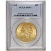 Image 1 : 1904 $20 MS64 PCGS. Glowing luster emanates from straw 