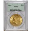 Image 1 : 1904 $20 MS64 PCGS. Choice and solidly struck with lus 