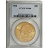 Image 1 : 1904 $20 MS64 PCGS. A boldly impressed and highly lust 