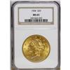 Image 3 : 1904 $20 MS65 NGC. Booming luster and rich apricot pat 