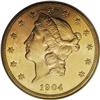 Image 1 : 1904 $20 MS65 Prooflike NGC. 1904 was an extraordinary 