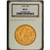 1905 $20 MS61 NGC. A mint state example displaying a n 