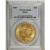 Image 1 : 1907 $20 Arabic Numerals MS64 PCGS. A Choice yellow-go 