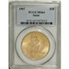 Image 1 : 1907 $20 Arabic Numerals MS64 PCGS. A highly lustrous 