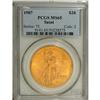 Image 3 : 1907 $20 Arabic Numerals MS65 PCGS. Side-by-side compa 