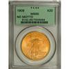Image 1 : 1908 $20 No Motto MS65 PCGS. Certainly one of the more 