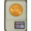 Image 2 : 1908 $20 No Motto MS65 NGC. Mellow gold in color, and 