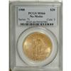 1908 $20 No Motto MS66 PCGS. Highly lustrous surfaces 