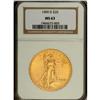 Image 3 : 1909-D $20 MS63 NGC. A key date in the Saint-Gaudens s 