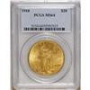 Image 1 : 1910 $20 MS64 PCGS. Pretty orange-gold luster adorns b 