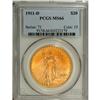Image 3 : 1911-D $20 MS66 PCGS. This example is a frosty and hig 