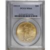 Image 1 : 1911-S $20 MS64 PCGS. A highly lustrous piece with str 