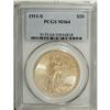 Image 1 : 1911-S $20 MS64 PCGS. Frosted surfaces and lightly ros 