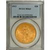 Image 3 : 1913 $20 MS63 PCGS. A lustrous and lightly abraded amb 