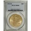 Image 3 : 1913-D $20 MS65 PCGS. An early mintmarked issue that i 