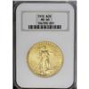 Image 1 : 1915 $20 MS60 NGC. A well struck piece with pleasing l 